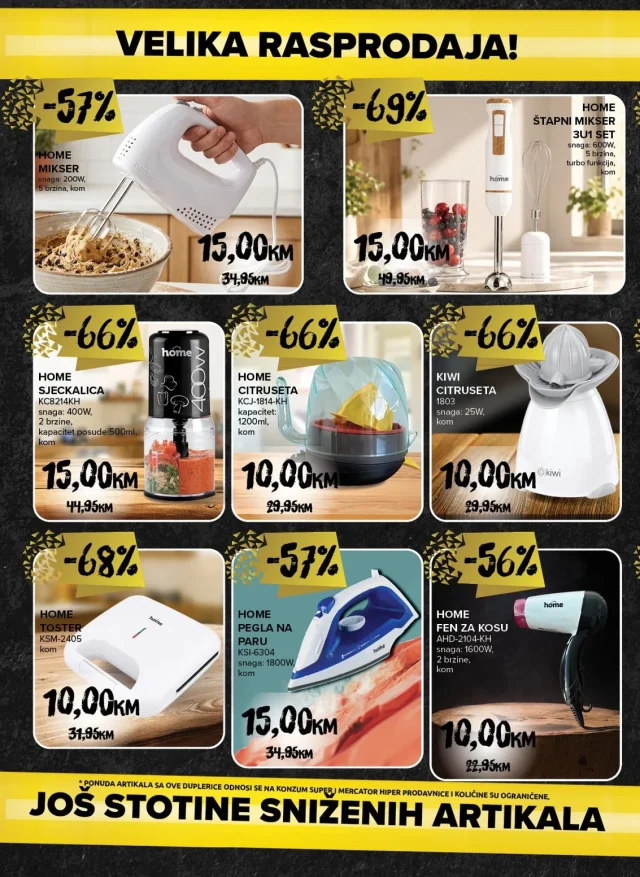 Konzum i Mercator: Sve za dom i uživanje