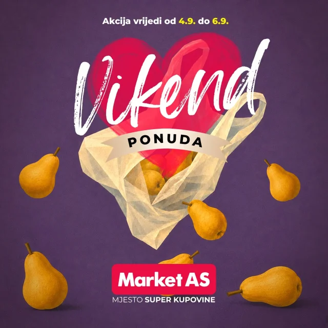 Market AS: Vikend akcija (od 04.09. do 06.09.2026)