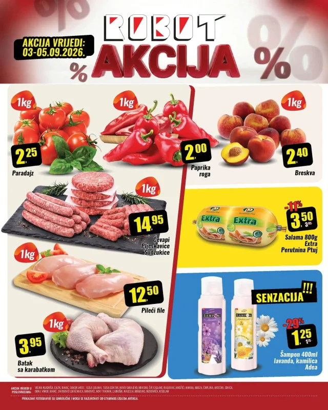 Robot: Vikend akcija (od 03.09. do 05.09.2026)