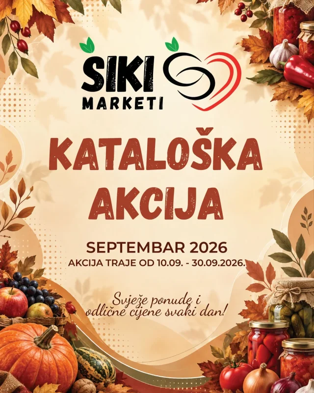 Šiki: Kataloška akcija (od 10.09. do 30.09.2026)