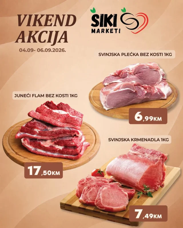 Šiki marketi: Vikend akcija (od 04.09. do 06.09.2026)
