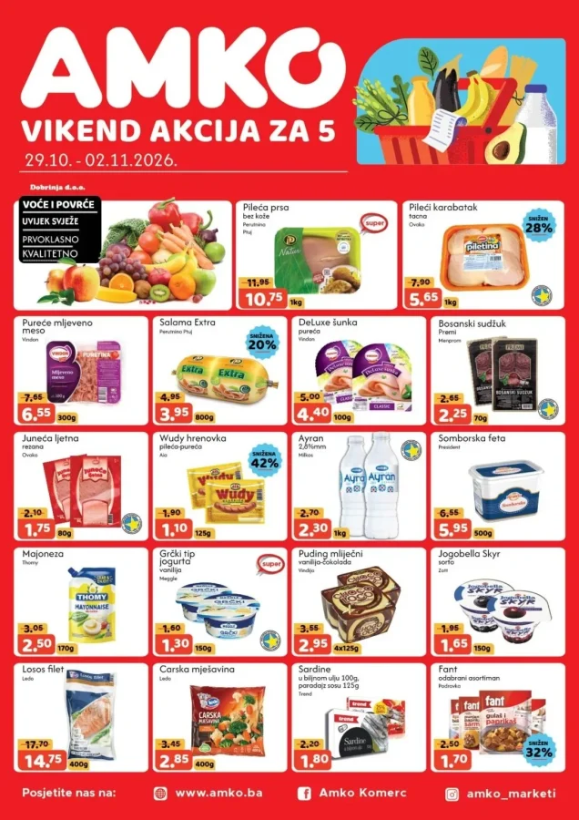 Amko: Vikend akcija (od 29.10. do 02.11.2026)
