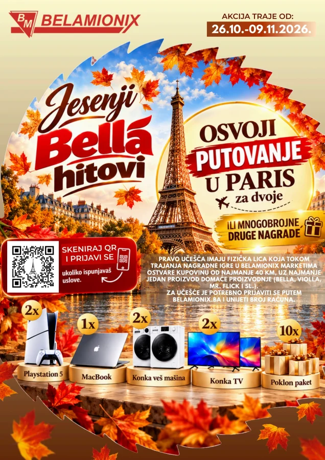 Belamionix: Jesenji Bella hotovi (od 26.10. do 09.11.2026)