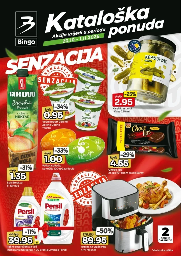Bingo: Kataloška ponuda za FBiH (od 20.10. do 01.11.2026)