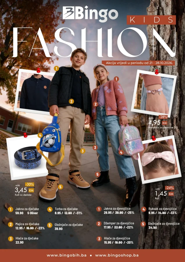 Bingo: Kids Fashion (od 21.10. do 28.10.2026)
