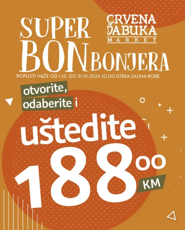 Crvena jabuka: Super BONBonjera (od 01.10. do 31.10.2026)