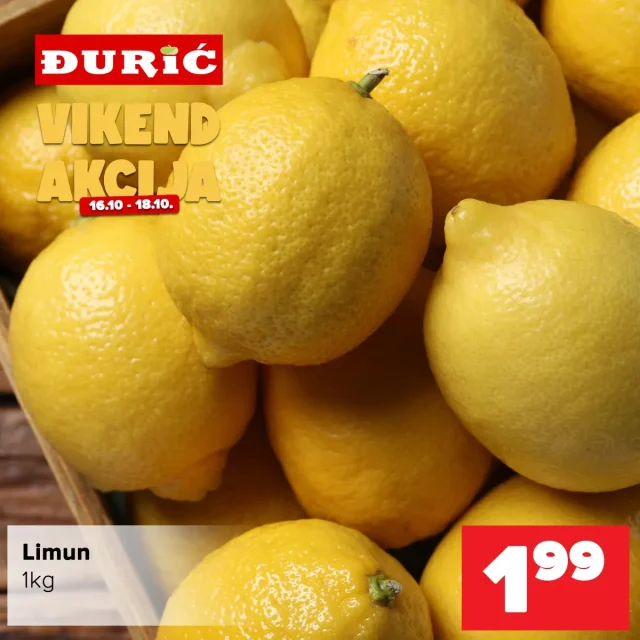 Đurić: Vikend akcija (od 16.10. do 18.10.2026)