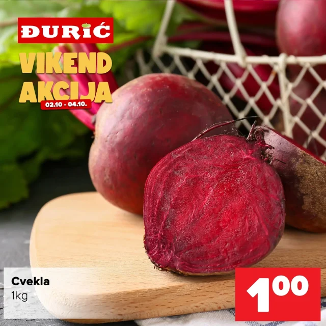 Đurić: Vikend akcija (od 02.10. do 04.10.2026)
