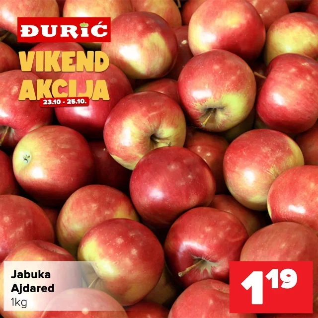Đurić: Vikend akcija (od 23.10. do 25.10.2026)