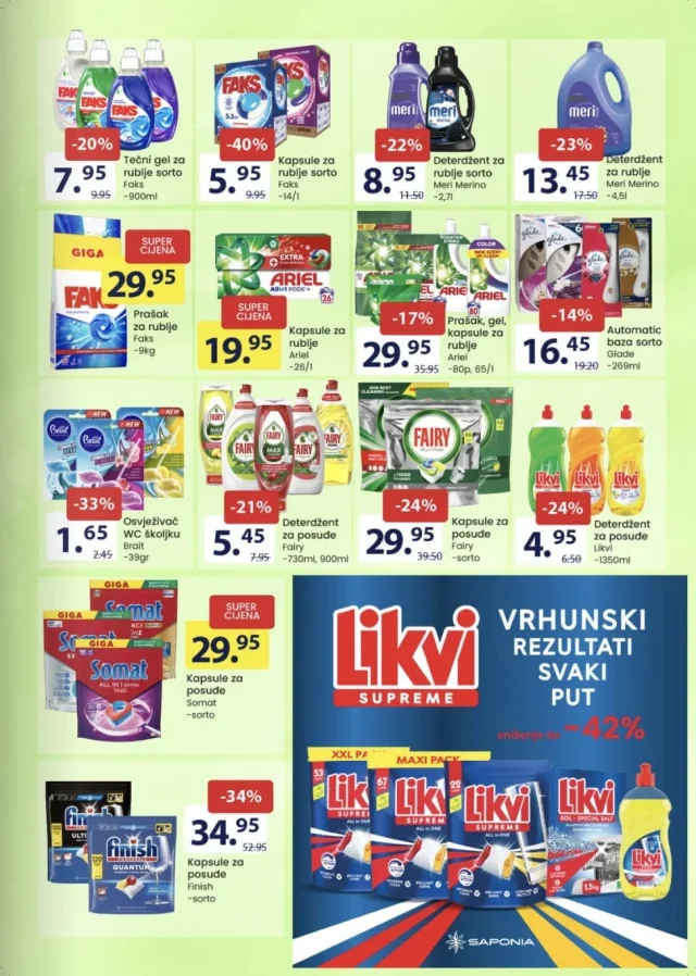 FIS: Akcijska ponuda prehrane