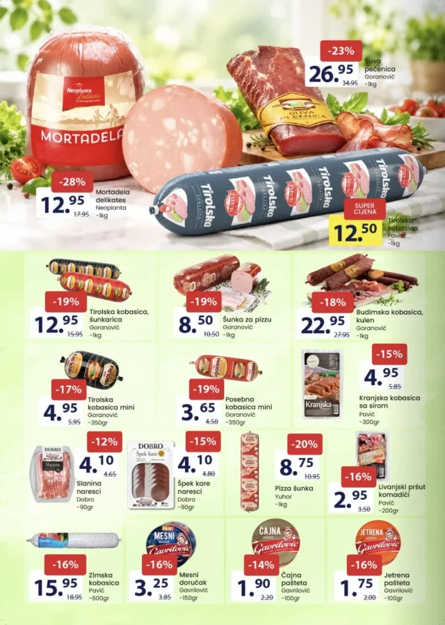 FIS: Akcijska ponuda prehrane