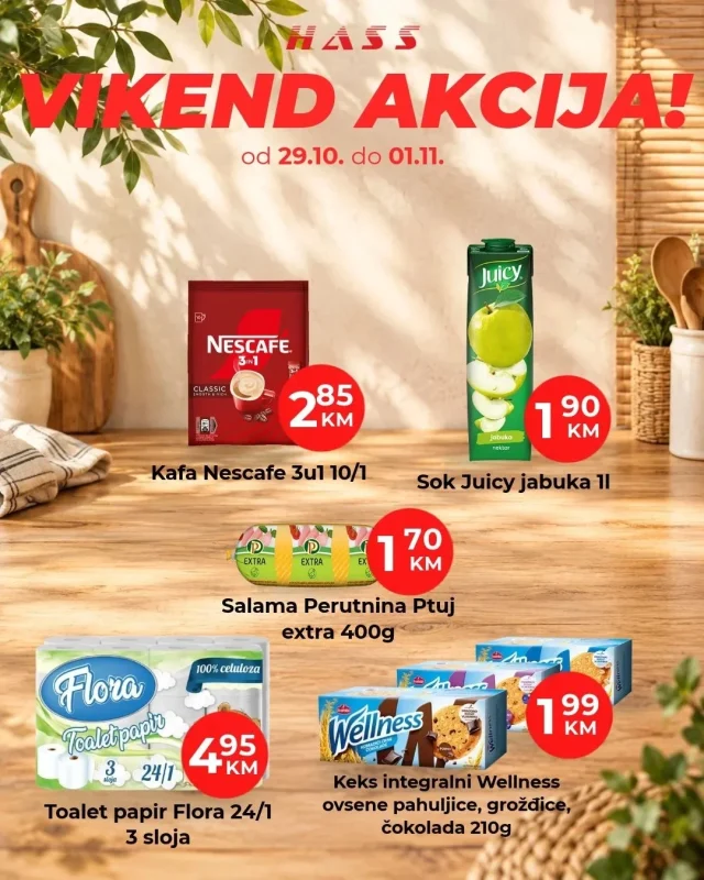 Hasd: Vikend akcija (od 29.10. do 01.11.2026)