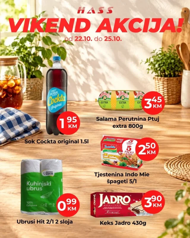 Hass: Vikend akcija (od 22.10. do 25.10.2026)