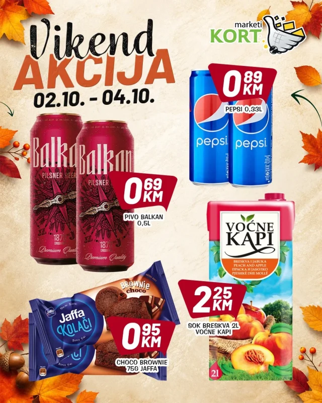 Kort marketi: Vikend akcija