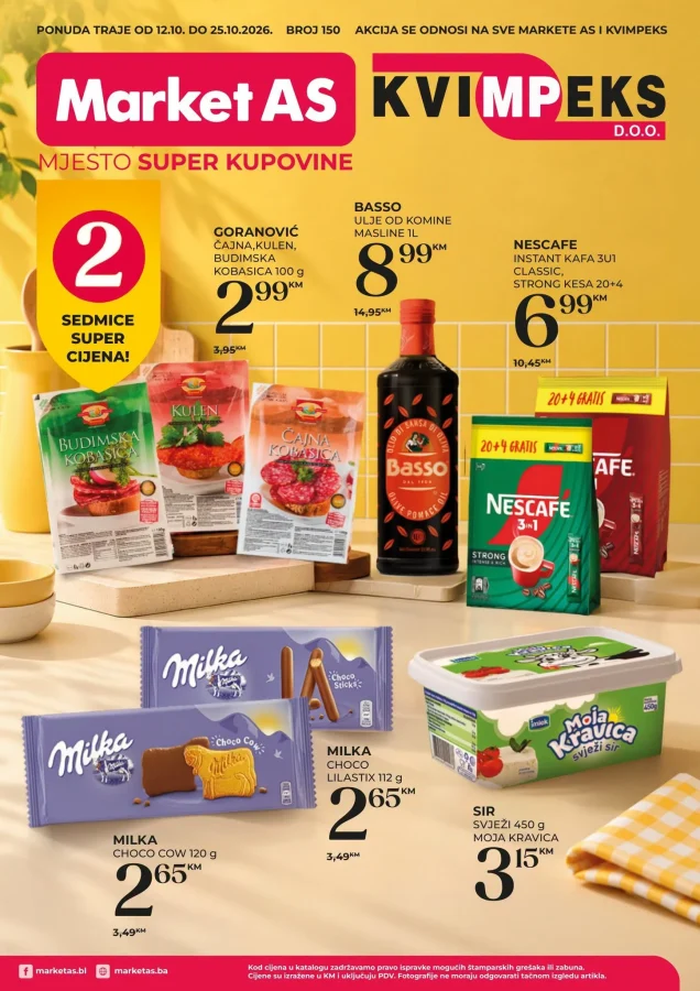Market AS: Katalog (od 12.10. do 25.10.2026)