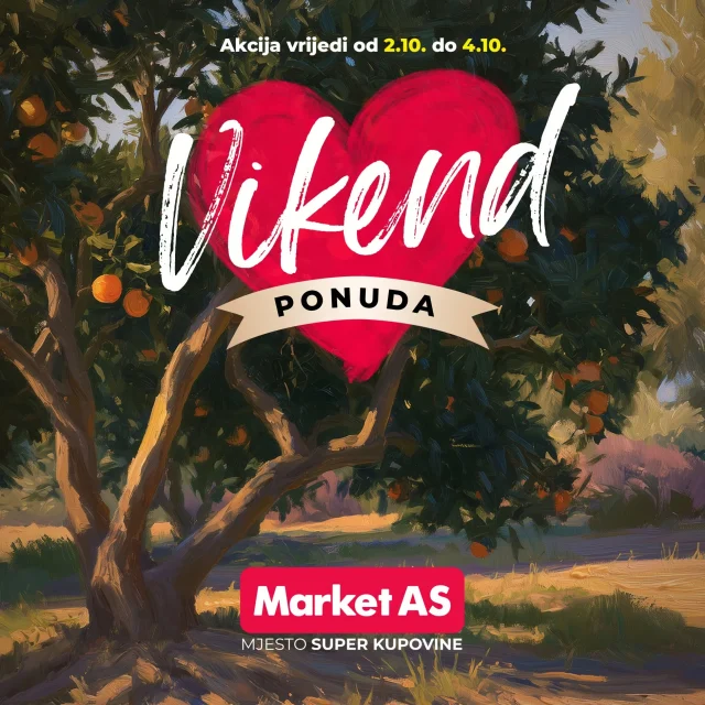 Market AS: Vikend akcija (od 02.10. do 04.10.2026)