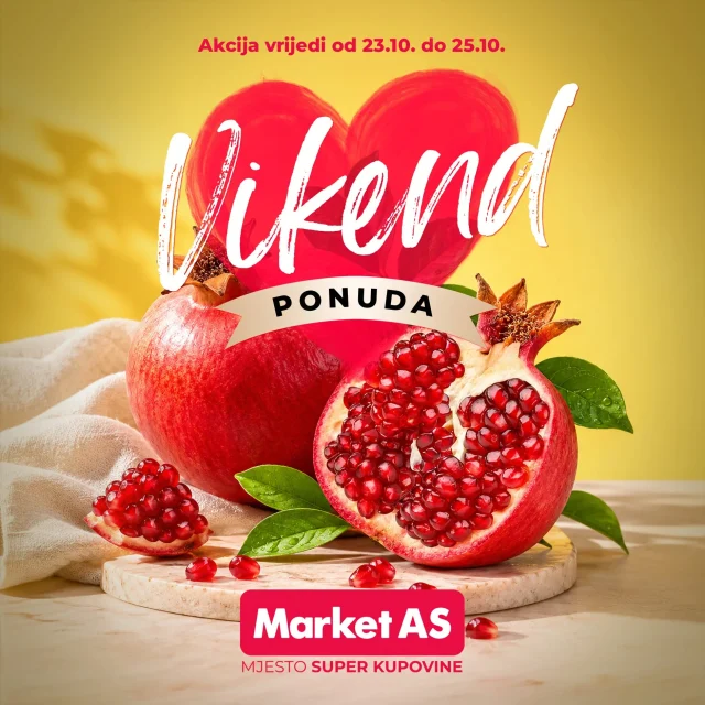 Market AS: Vikend akcija (od 23.10. do 25.10.2026)