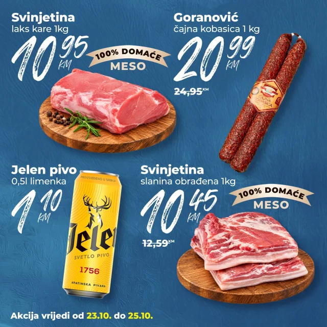 Market AS: Vikend akcija (od 23.10. do 25.10.2026)