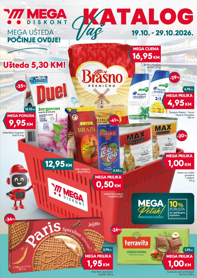 Mega diskont: Katalog (od 19.10. do 29.10.2026)