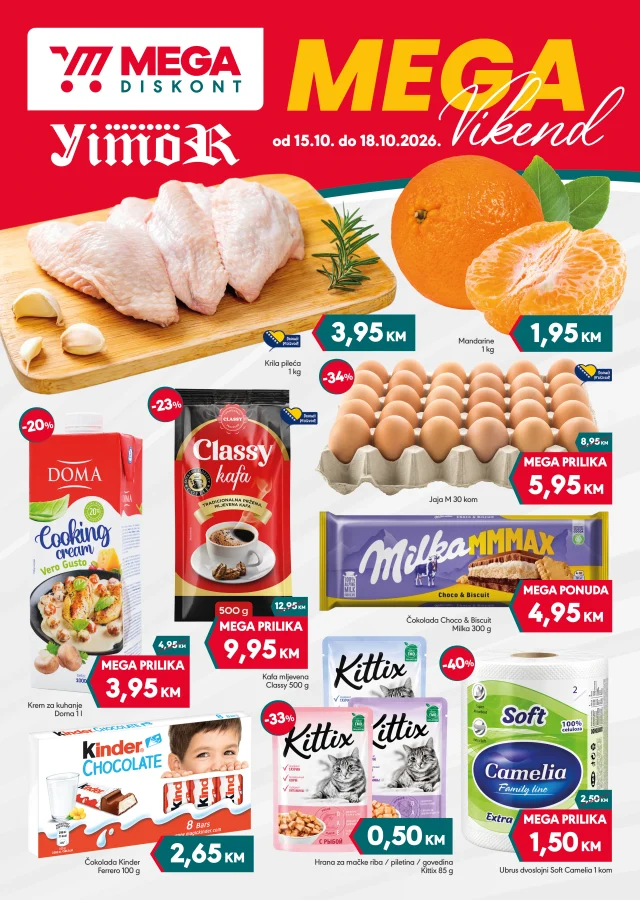 Mega diskont: Vimend akcija (od 15.10. do 18.10.2026)