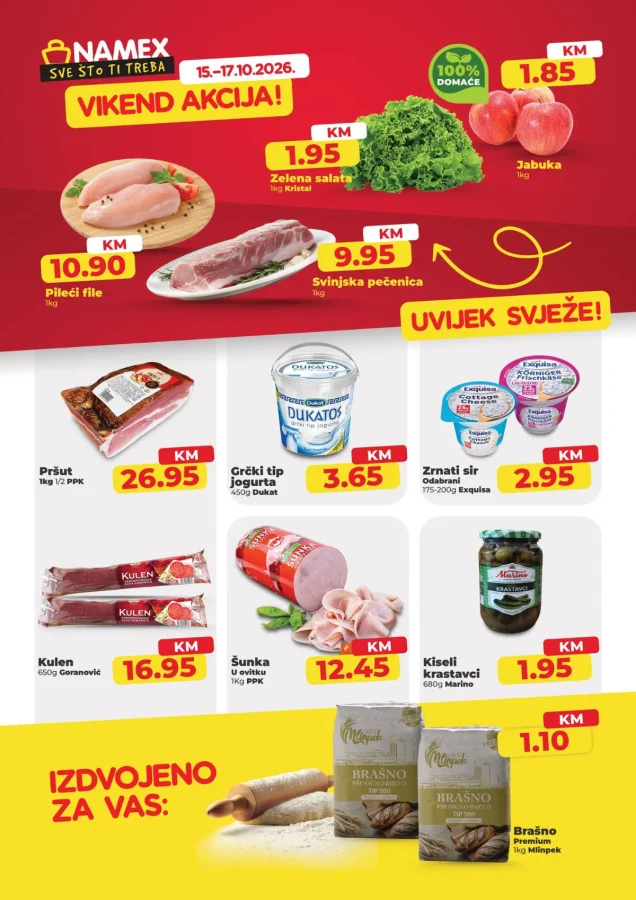 Namex: Vikend akcija (od 15.10. do 17.10.2026)