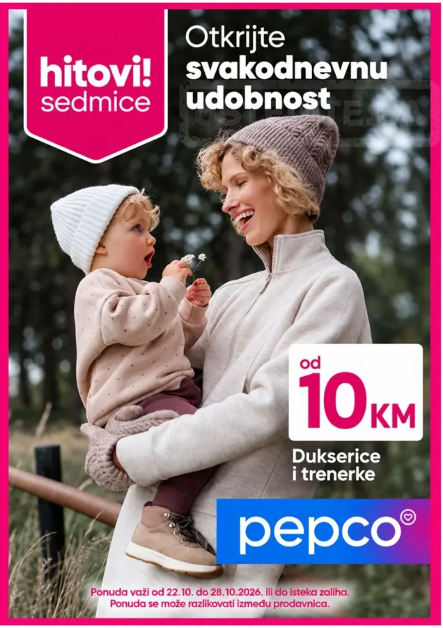 Pepco: Hitovi sedmice (od 22.10. do 28.10.2026)