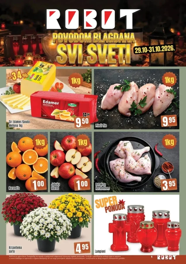 Robot: Blagdanska ponuda (od 29.10. do 31.10.2026)