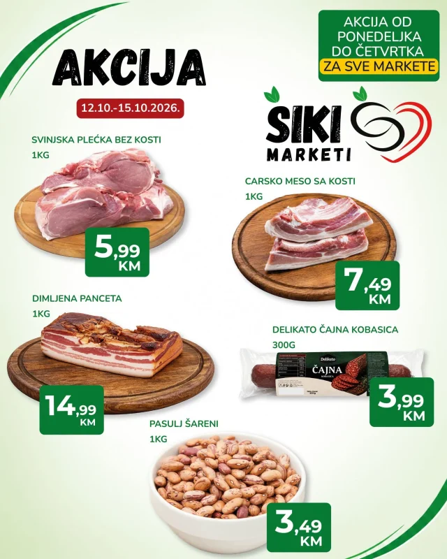 Šiki: Akcija (od 12.10. do 15.10.2026)