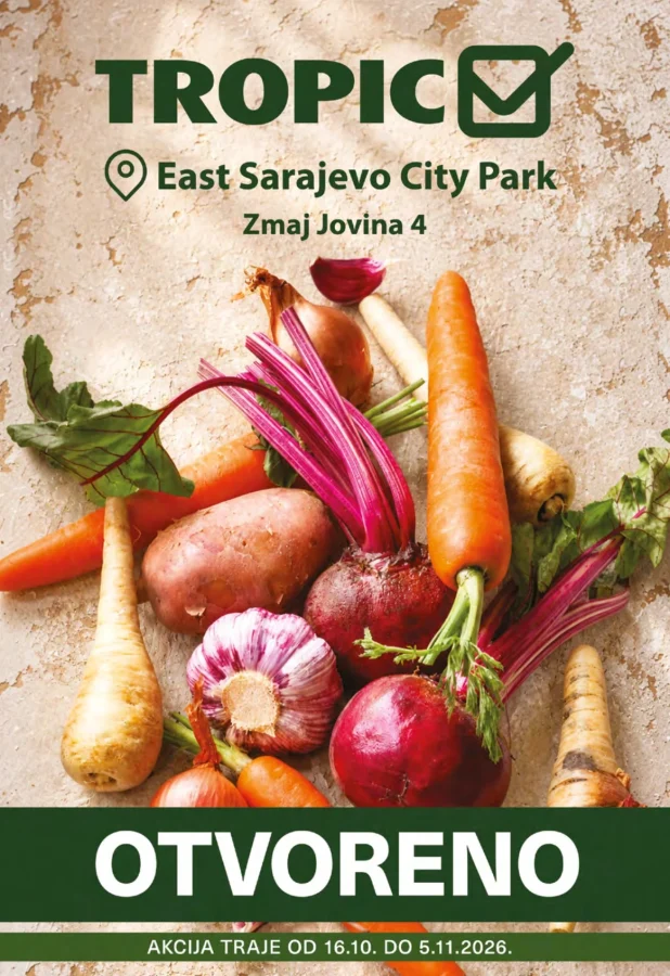 Tropic Istočno Sarajevo: Katalog (od 16.10. do 05.11.2026)