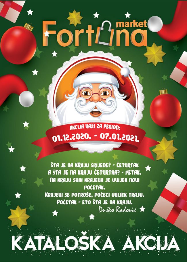 Fortuna marketi: Akcijski katalog od 01.12.2020. do 07.01.2021.